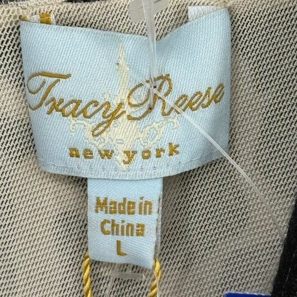 Tracy Reese womens Animal Print twist Dress Size large sleeveless knit new $265 - Picture 7 of 12